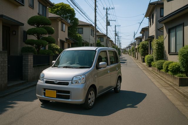 軽自動車でマットレスを運ぶ