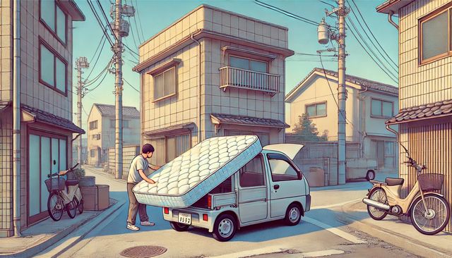 軽自動車でマットレスを運ぶ方法