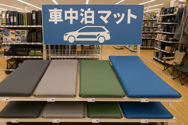 車中泊マットの純正と市販品の違い
