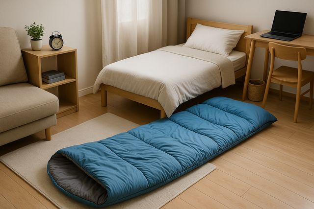 一人暮らしで寝袋