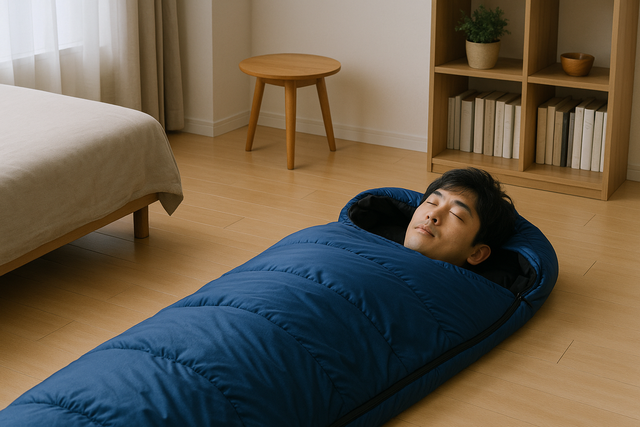 家で寝袋を快適に使うための選び方