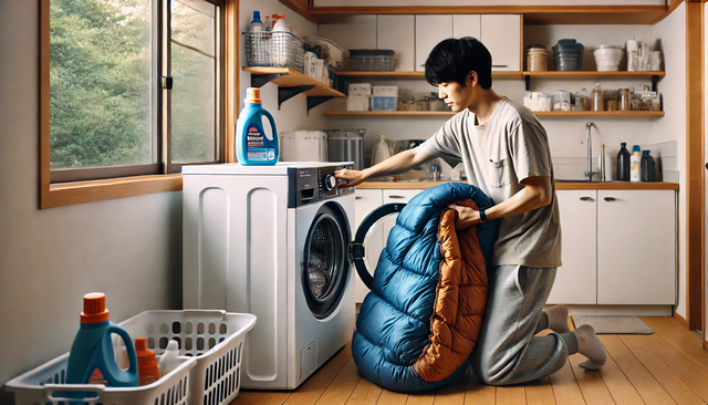 冬用寝袋の洗濯と乾燥のコツ