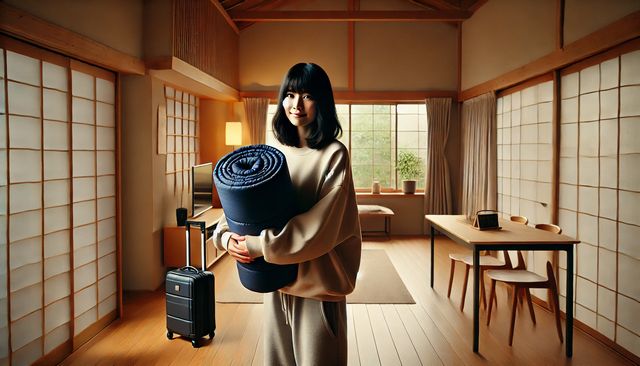 家の部屋で寝袋で寝る工夫
