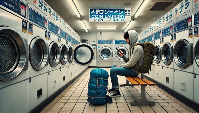 寝袋をコインランドリーでの素材別洗濯ガイド
