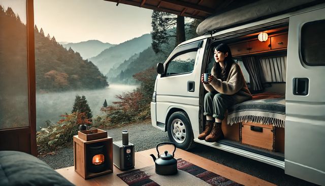 車中泊で簡易の目隠し