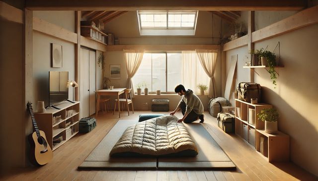 ニトリ寝袋の下に敷くマットの代用性