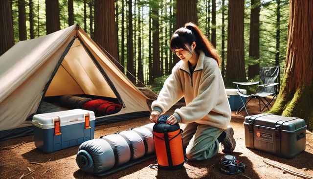 寝袋 圧縮袋に便利なポンプの活用法