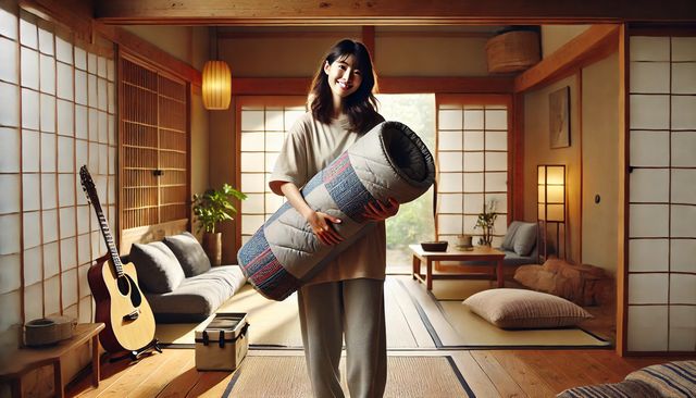 自宅で寝袋の収納に便利な収納ケースの紹介