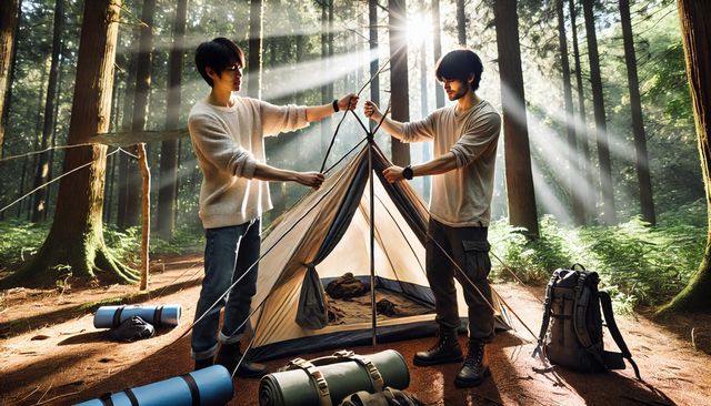 ナンガ製寝袋の干し方ガイド