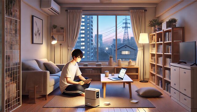 ポータブル電源で一人暮らし