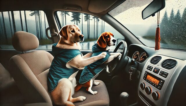 犬が車の中で落ち着かない時の対処法まとめ