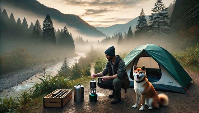 犬がキャンプで寝る時の基本と準備