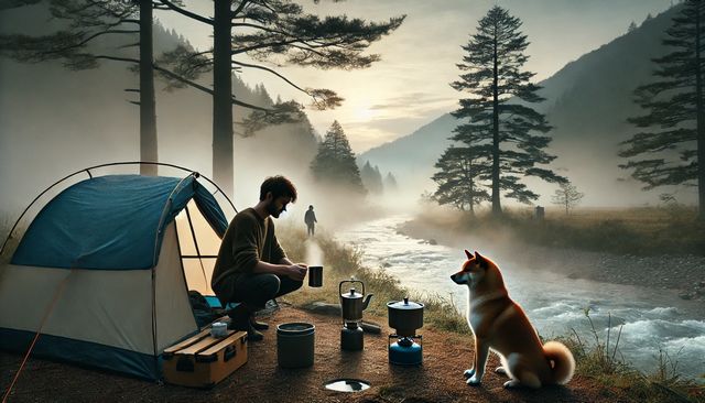 犬がキャンプで寝る時の安全とマナー
