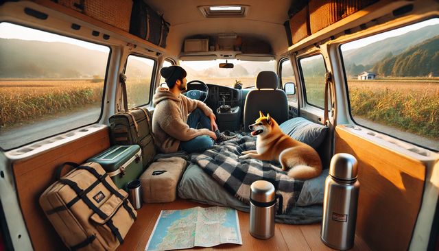 犬と車中泊
