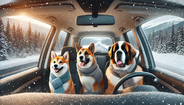 助手席に犬を乗せる際の工夫