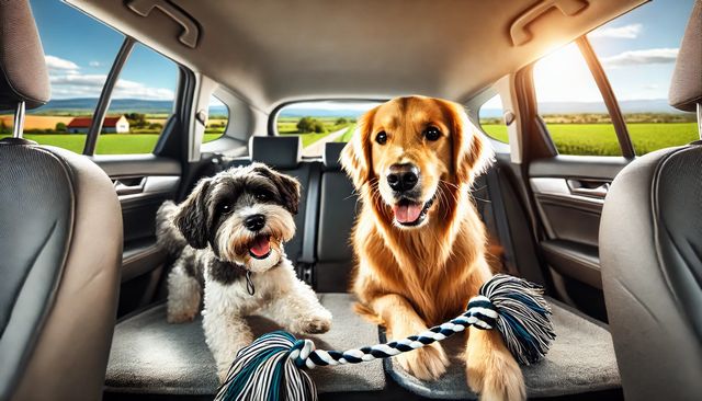 犬のために車で後部座席の隙間