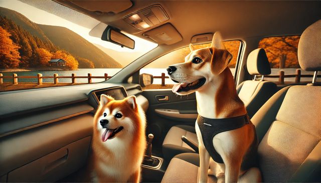 車で犬用クレート固定方法の実践