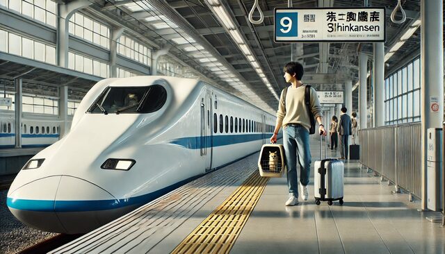 新幹線にペットを連れて乗るには？
