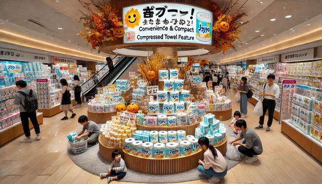 セリアの圧縮タオルは種類が豊富