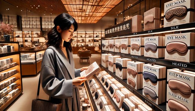 寝るときにひんやりアイマスク