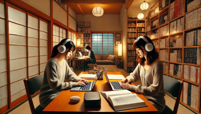 耳を塞ぐとキーンと自分の声