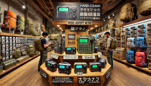 防水性能で安心できる防災ラジオ