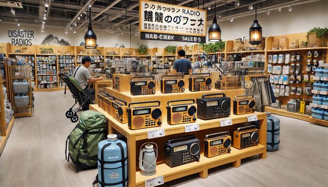 無印の防災ラジオ