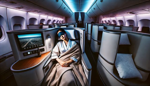 国際線で蒸気でホットアイマスクの注意