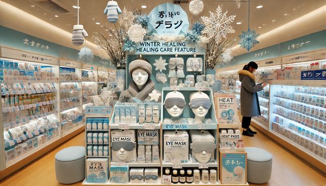 薬局でホットアイマスクの売り場