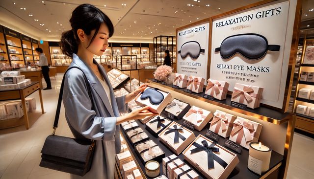 男性にホットアイマスクのプレゼント