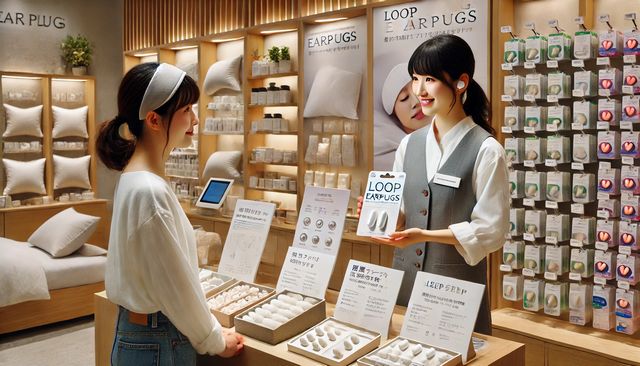 イオンの耳栓売り場をチェック