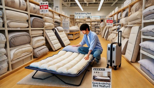 折りたたみベッド毎日たたむ注意