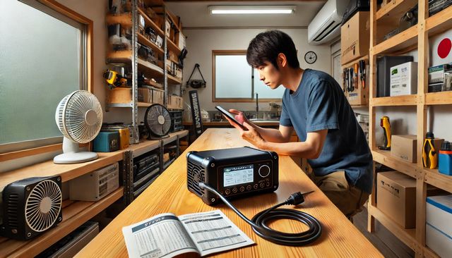 ータブル電源の充電できる場所